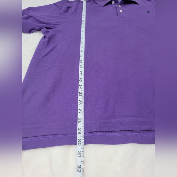 Izod Purple Polo Shirt Vibrant Knit Everyday - Picture 5 of 5